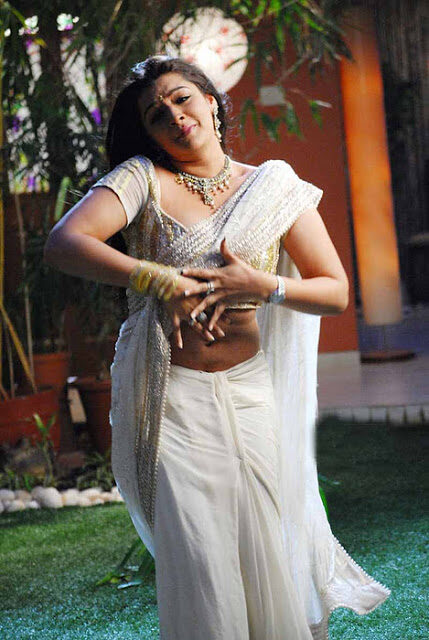 Aarthi Agarwal White Saree Hot Dance Pics