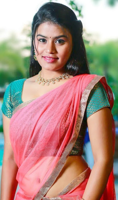 Nude tamil actress Riyamikka naked navel in hot half saree