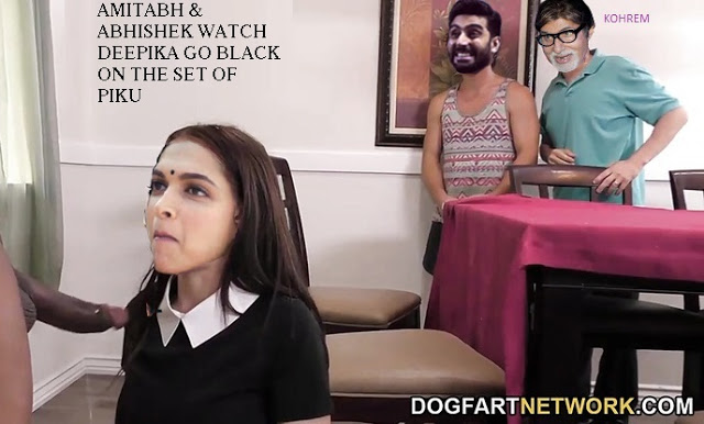 Amitabh &#038; Abhishek watch Deepika go black on the set of Piku, NudeDesiActress.pics