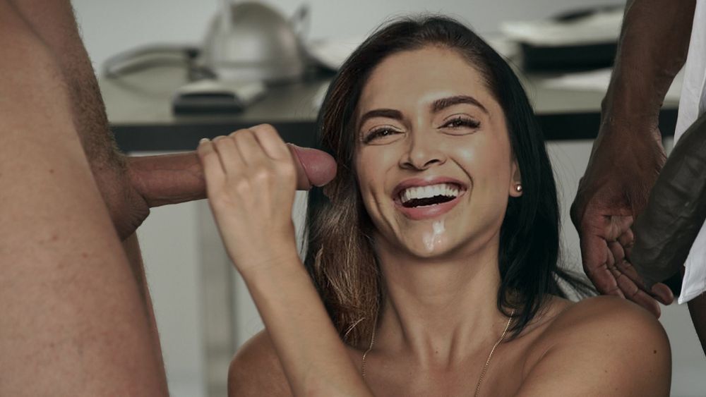 Deepika Padukone shacking nude cock and cum on her mouth