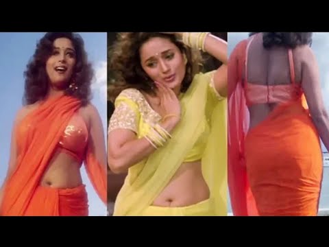 sexy Madhuri dixit navel  | madhuri sexy saree navel | madhuri hot edit | madhuri sexy  cleavage, Nude Desi Actress