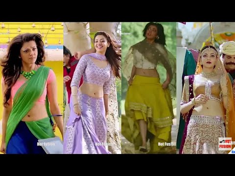 Kajal agarwal vertical video edit | kajal hot navel | kajal  saree navel | kajal  navel cleavage, Nude Desi Actress