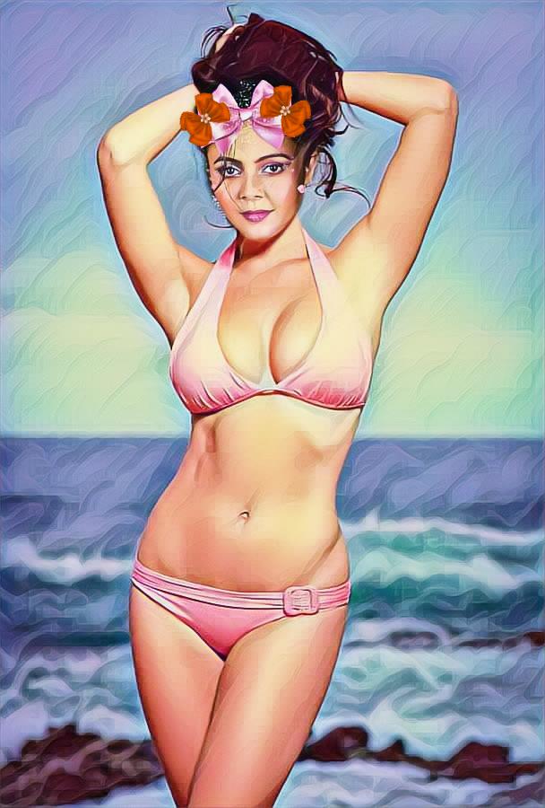 Devoleena Bhattacharjee xxx tv actress bikini photo