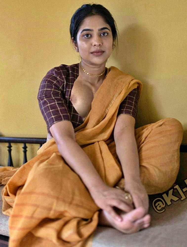 Srinda Arhaan nipple visible xxx cleavage saree Malayalam actress fake 2020