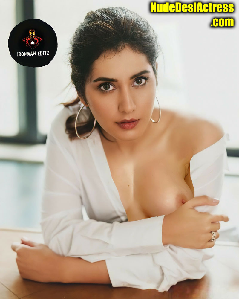 Raashi khanna dress removed nude small boobs nipple exposed photo