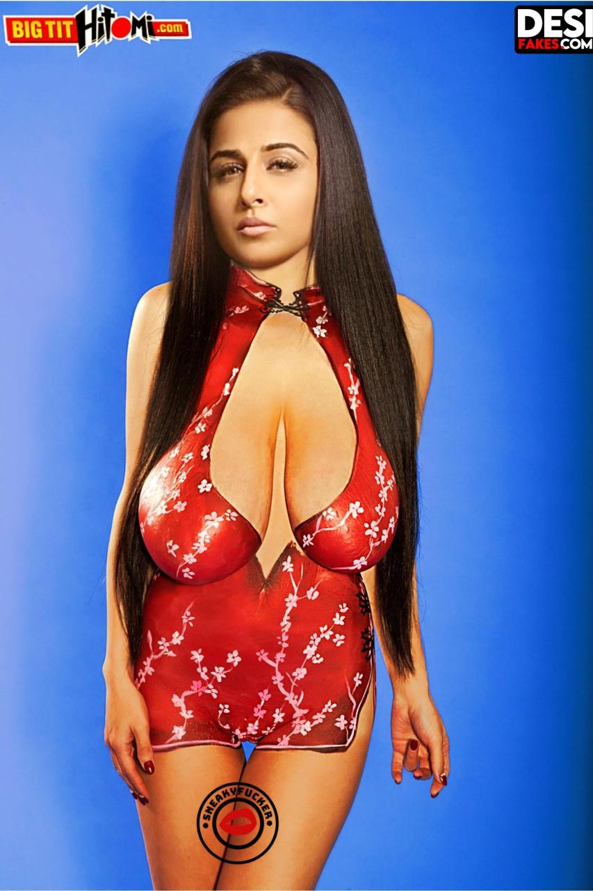 Busty boobs Vidya Balan semi nude Hot Deep Fake HQ Foto