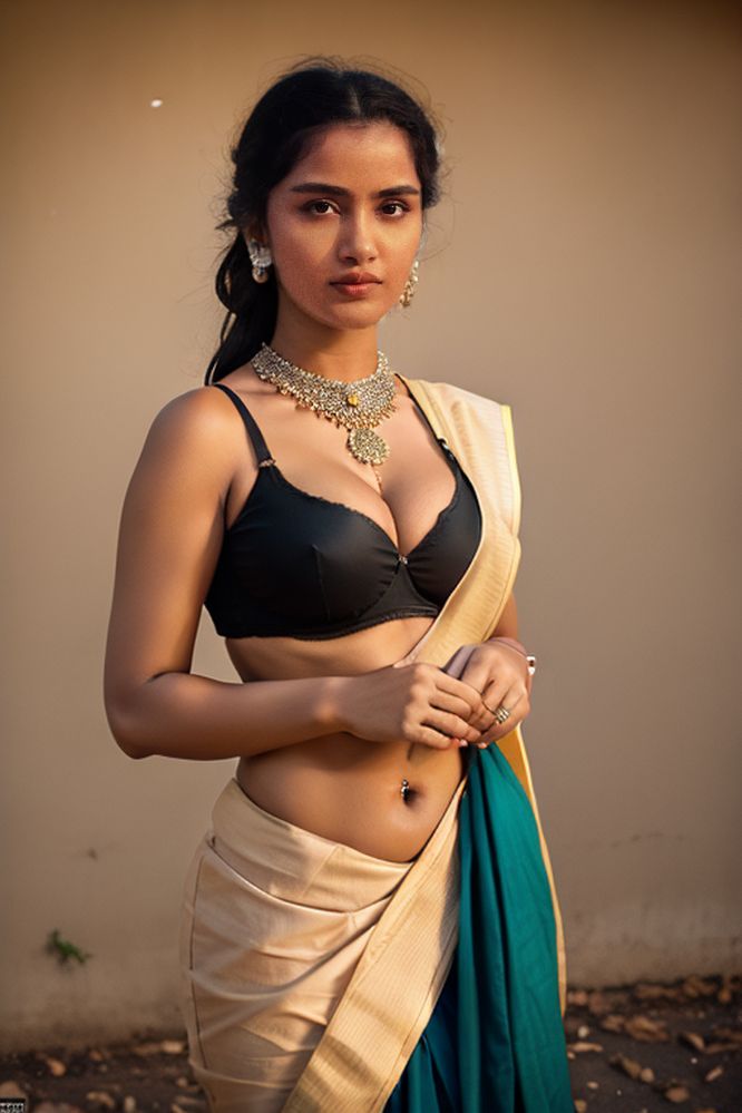 Anupama Parameswaran low neck blouse hot cleavage photos