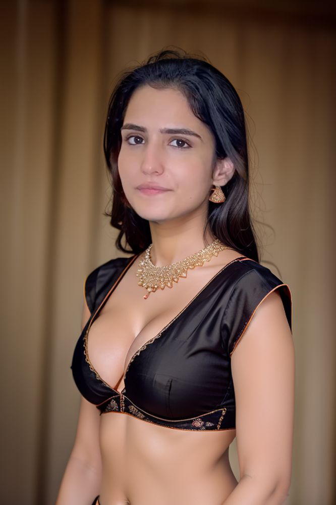 Riya Kishanchandani low neck blouse hot cleavage photos, NudeDesiActress.pics