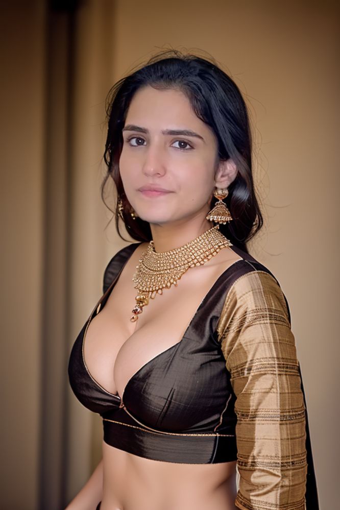 Riya Kishanchandani low neck blouse hot cleavage photos, NudeDesiActress.pics