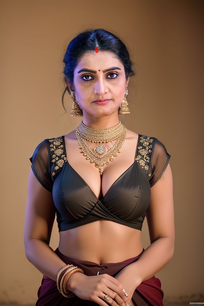 Sujitha low neck blouse hot cleavage photos, NudeDesiActress.pics
