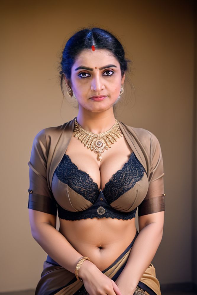 Sujitha low neck blouse hot cleavage photos